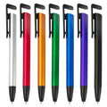 AI-MICH OEM Logo Silk Screen Printed Thin Barrel Colorful Tip Cover 0.7mm Blue Ink Jump Click Portable Customized Promotional