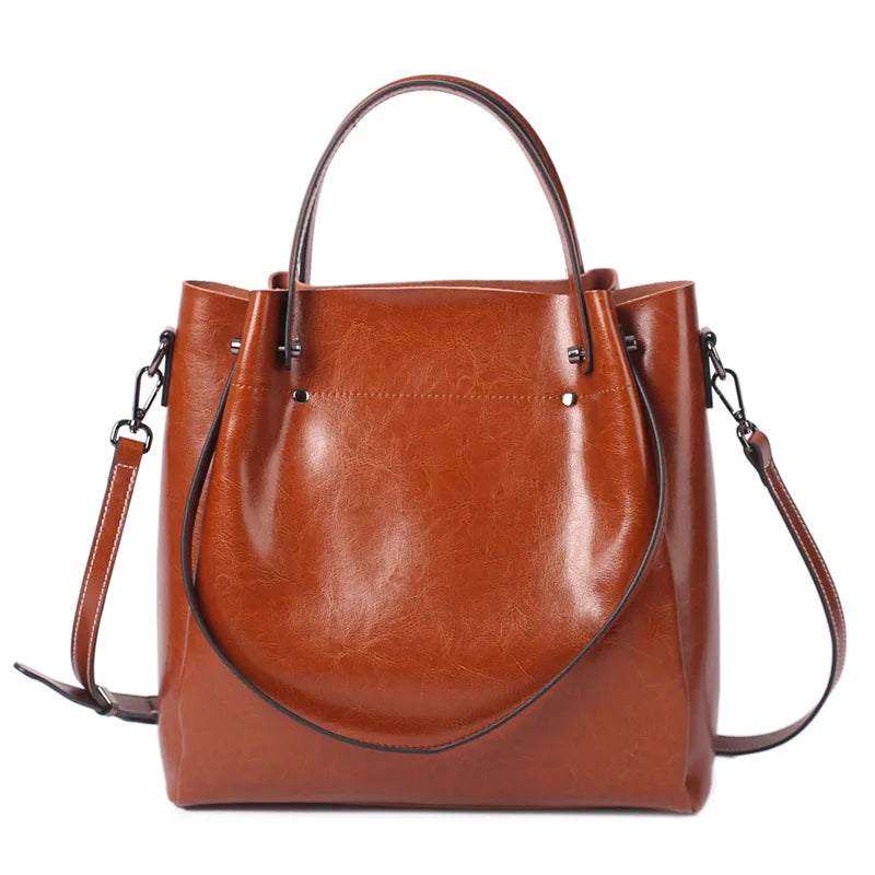 Luxury New Arrivals Fashion Bags Female Cowhide Ladies Zipper New Handbags 2023 Trending Tote Bags