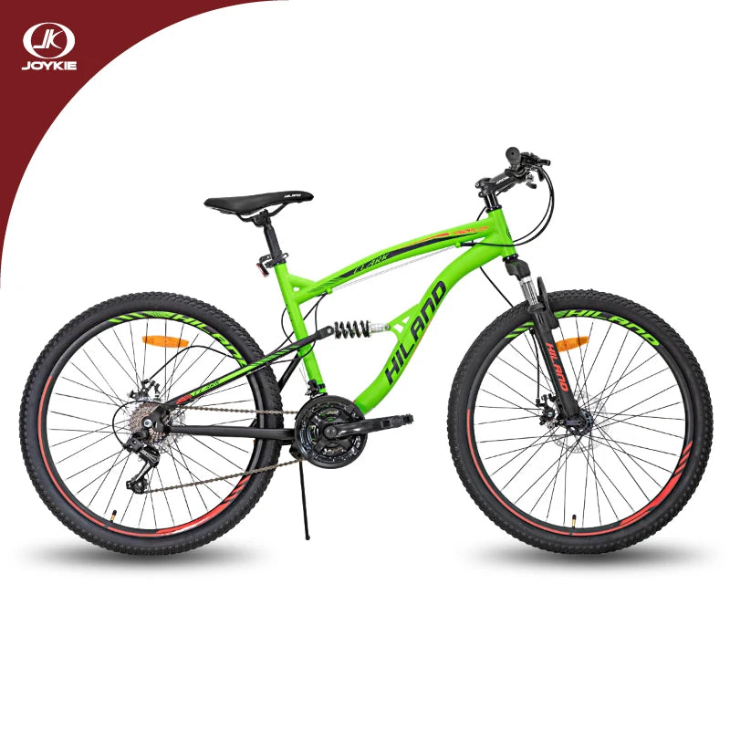 For JOYKIE 26 Inch Full Suspension MTB Mountain Bike Wholesale Steel Sepeda Downhill with 21 Speed Gears and Suspension Fork