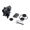 Focuhunter Optics 1X24mm Red Dot Sight Lens Scope QD Riser Mount Tactical Hunting Red Green Dot Sight Scope