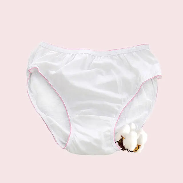 Panties Disposable Underwear Seamless Underwear Briefs for Women Adults Print Pattern Nonwoven Womens Everyday Underwear Cotton