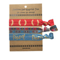 100 Packs/lot Hair Ties with Tassel Charm Wholesale Girls Bracelet Airplane Map Compass Elastic Hair Band Ponytail Holder