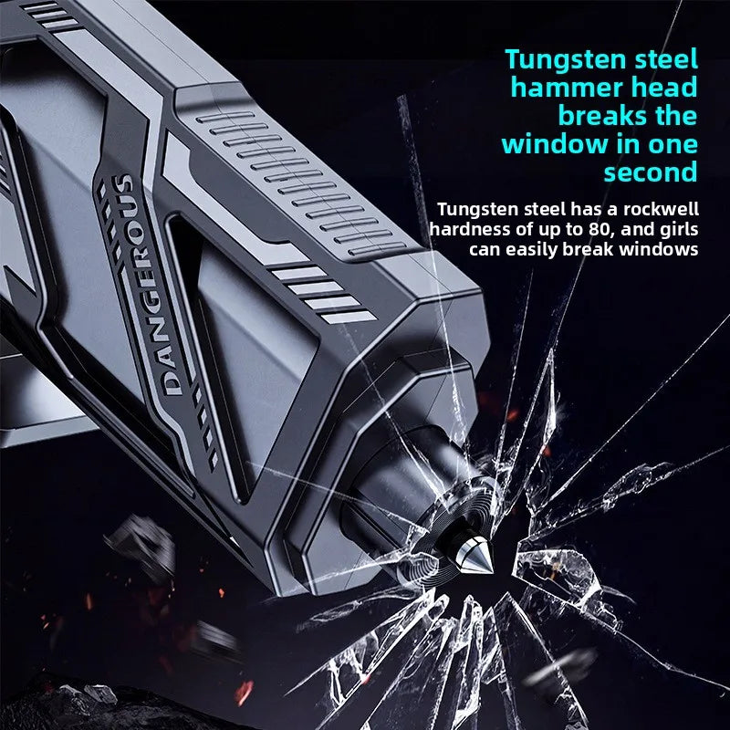Car Emergency Window-breaking Safety Hammer Mini Portable 2-in-1 Cutter Tool Car Window Breaker MegaBDM