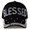 Blessed Design Womens Hat Rhinestone Jean Adjustable Bling Baseball Cap