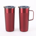 2025 New Style 520ml Insulated Coffee Travel Mug With Handle Cup Lid Straw Seal Hand Cup Straight Fashion Coffee Cup