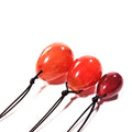 DIY Wholesale Natural Carnelian Stone Gemstone Polished Red Jade Yoni Egg Set for Women Kegel Exercise