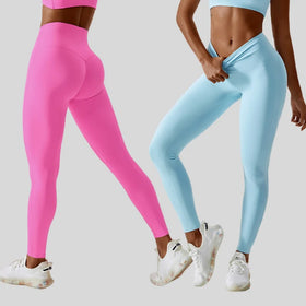 XXXL Plus Size High Waist Yoga Pants Quick-Drying Four-Way Stretch Eco-Friendly Fitness Leggings Elastic Waist Closure Candy