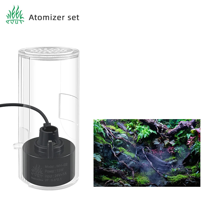 Ultrasonic Atomizer Fogger Mist Maker for Aquarium Rockery Fountain Landscape Mushroom Ultrasonic Atomization Fish Pond Atomizer