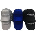 Wholesale Customizable 3D Embroidery Cap Grey Suede 5 Panel Trucker Hat Mesh Fabric Curved Brim Adults Sports