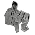 A79 New Men Zipper Hoodies Male Sweatshirt Sweatpants Suit 2 Pcs Warm Tracksuit Sets Men's Hoodies Outwear Trousers