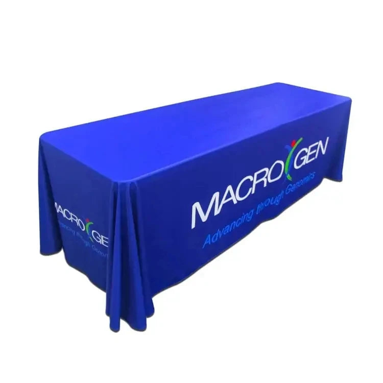Fitted  Design Custom Table Cover Show Stretch Table Cloth Throw Fitted 6ft 8ft Sublimation Table Runner Promotional