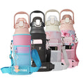 half gallon stainless steel vacuum insulated water bottle with sleeve phone holder 58oz vacuum thermal flask