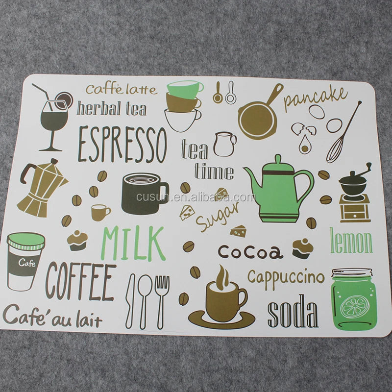 BSCI Best Selling Heat Resistant pp Plastic Placemat