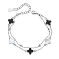 SS0018 Designer Sterling Silver Bracelet Wholesale Charms Clover Silver 925 Fashion Jewelry Bracelets