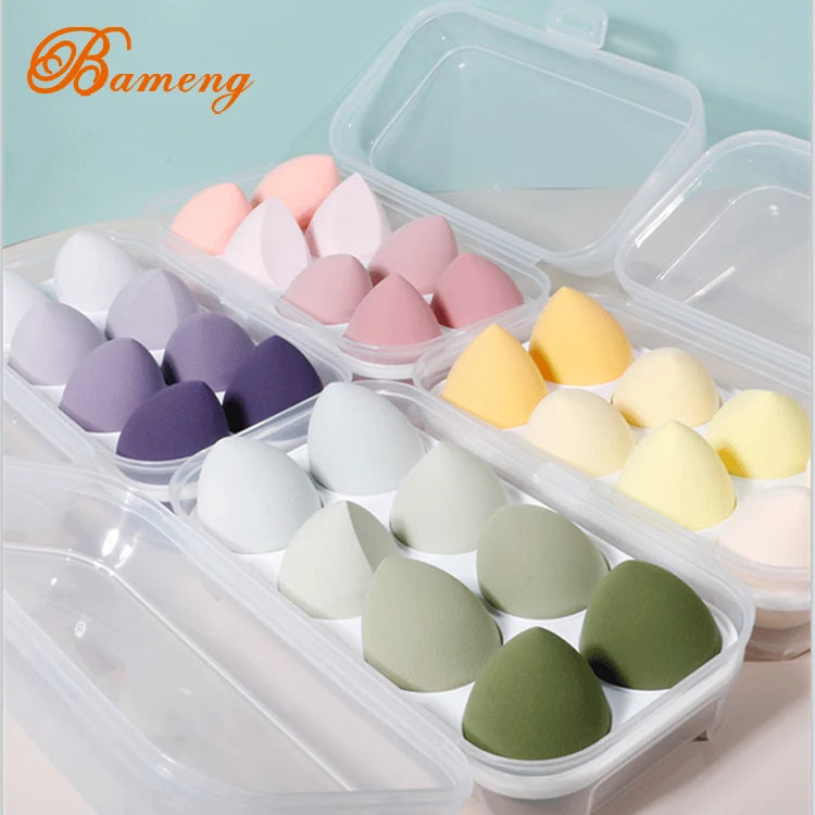 3 Pack Premium Makeup Sponge Egg Latex Free Makeup Puff Beauty Foundation Blend Sponge Wet and Dry Multifunctional Useful Make
