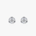 Ailmay Pure 925 Sterling Silver High-Class Dazzling CZ Geometric Design Stud Earrings for Women Trendy Jewelry Anniversary Gift