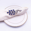 Peacock Napkin Rings Holders  for Holiday Wedding Christmas Thanksgiving Dinner Parties Home Table Decoration