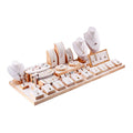 Custom Wooden Jewelry Rack Set Fashion Jewelry Mannequins Display Stand for Luxury Jewelry Display Props