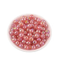 8mm 10mm 12mm Round Glitter Transparent Drilled Beads Diy Handmade Jewelry Making Beads 500g/bag