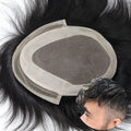 Human Hair Ombre Blonde System 9 X 7 Inch Men Toupee Hair Pu Mono Lace
