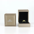 2023 Wholesale logo Custom Soft Touch Leather Diamond Ring Gift Package Gold Ring Box