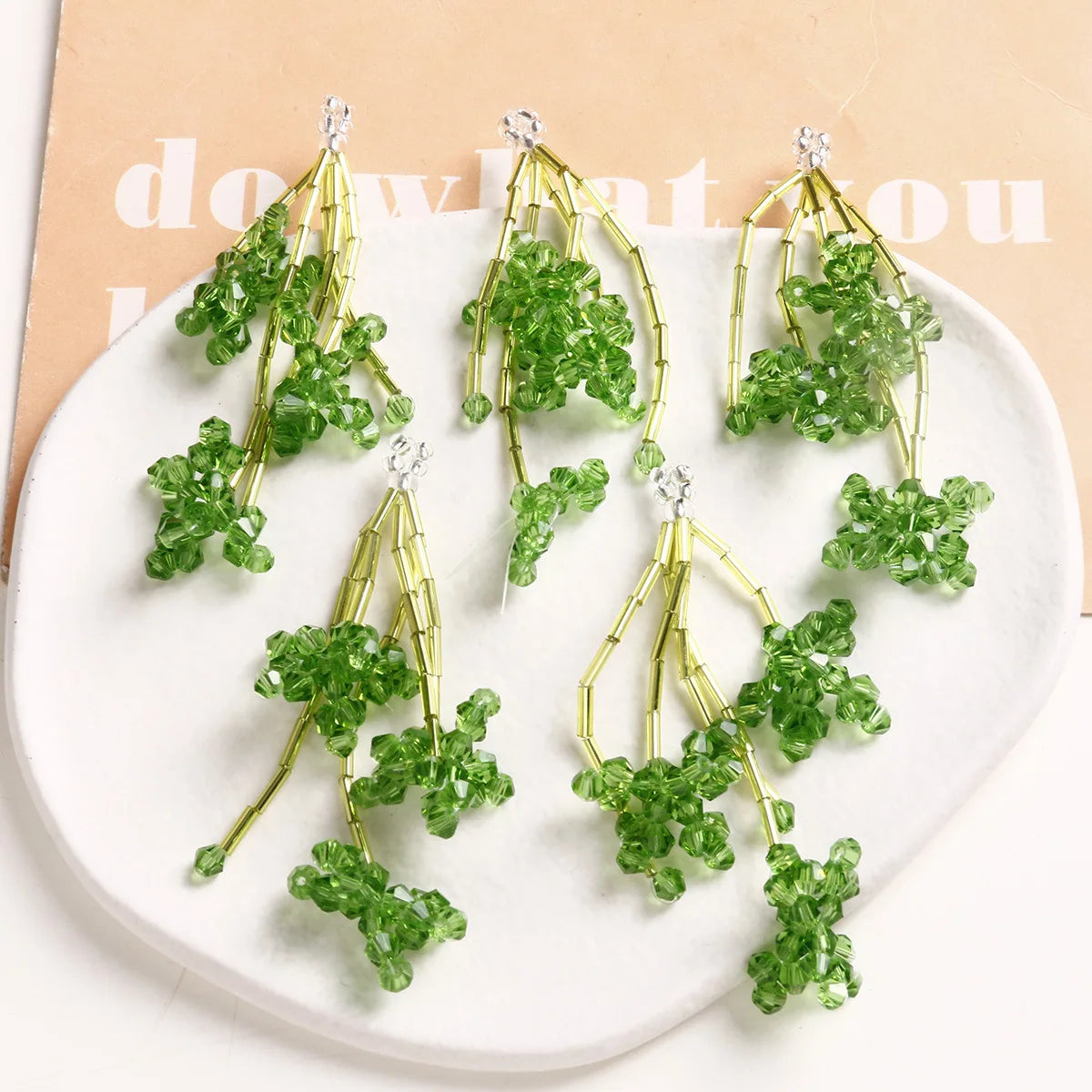 New 20*60mm Colorful Seed Bead Long Tassel Handmade Multilayer Bowknot Flower Pendant for DIY Making Jewelry Accessories