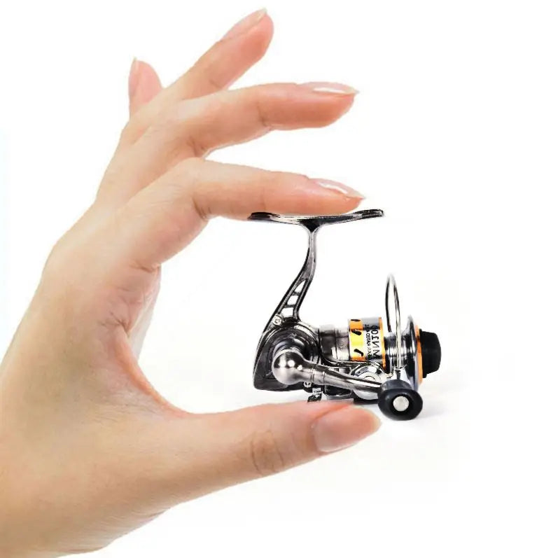 Mini Winter Ice Fishing Reel Max Drag 10Kg Spare Metal Spool Ball Grip Spinning Reel Saltwater Fresh for Carp Reel Fishing