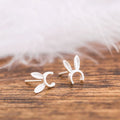 925 Sterling Silver Lovely Rabbit Stud Earrings for Women and Girls Cute Fashion Jewelry for Engagement Wedding Party Gift