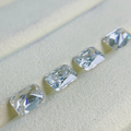 SICGEM Wholesale Fancy Cut Loose White Lab Created Moissanite D Color VVS1 Clarity Radiant Cut Color Play for Jewelry Making