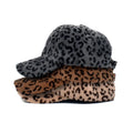 Wholesale Winter Women Fuzzy Plush Velvet Baseball Cap Leopard Print Harajuku Cap