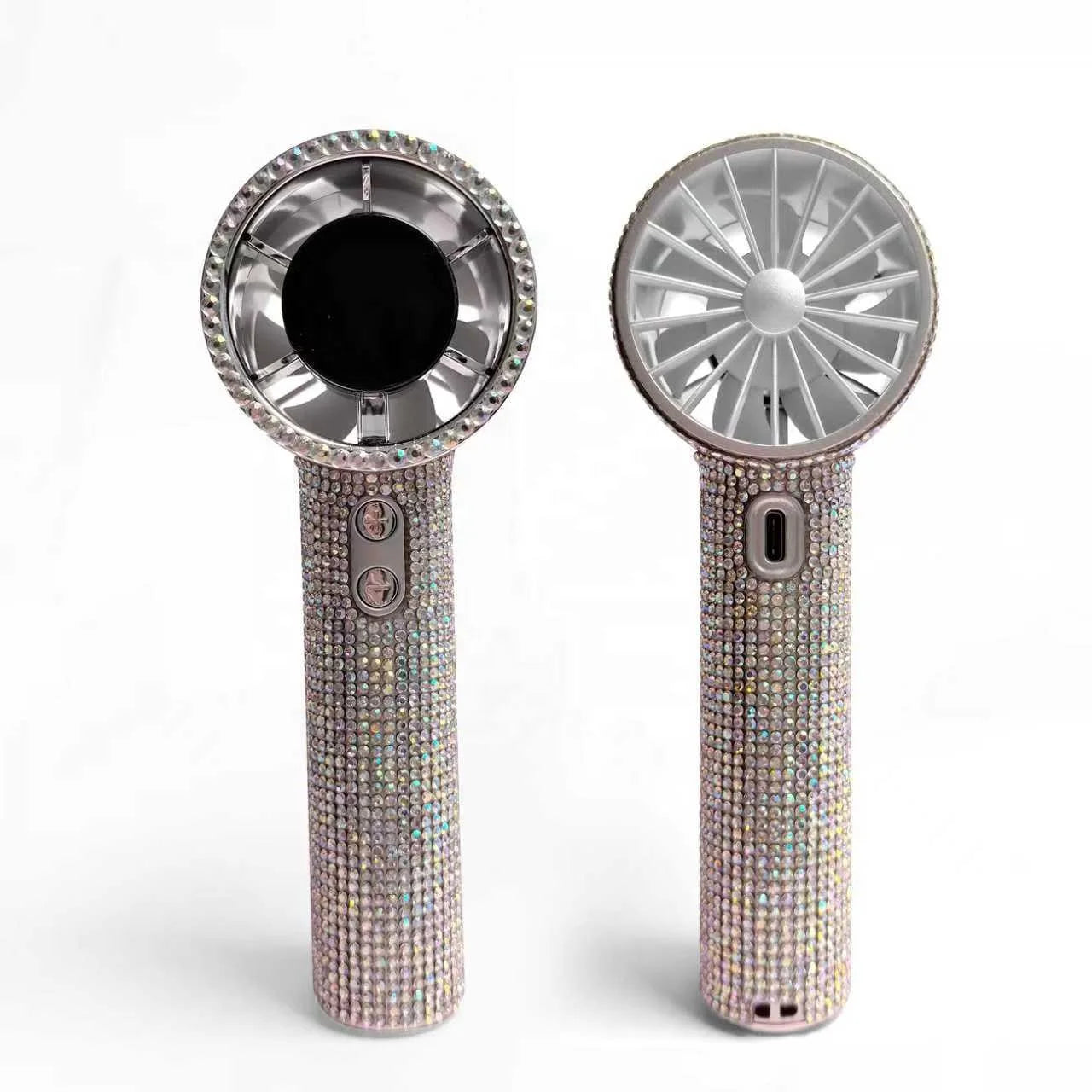 Mini Diamond USB Portable Eyelash Fan Air Condition Blower Lash Dryer