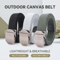 Wholesale Outdoor Sports Environmental protection Webbing Canvas Metal Buckle Lightweight Breathable Mountaineering Belt