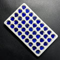 Natural Dark Blue Lapis Lazuli 10x10x2mm Double Flat Heart Shape Loose Gemstones