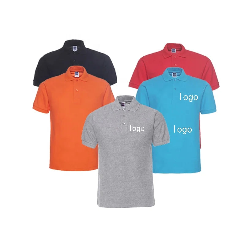 Manufacturer Wholesale Fashion Polo Shirts Quick Dry 220 Grams Custom logo Cotton Men Polo Shirts