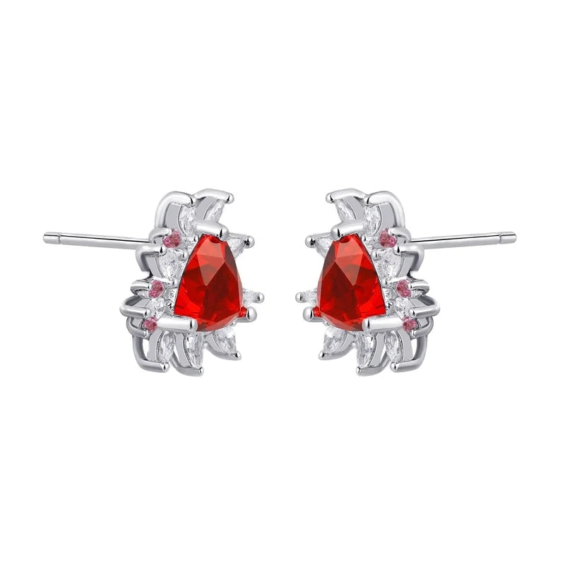 KIRIN Jewelry's Latest 925 Sterling Silver Gemstone Stud Earrings Gold Plated Drop Earrings Design