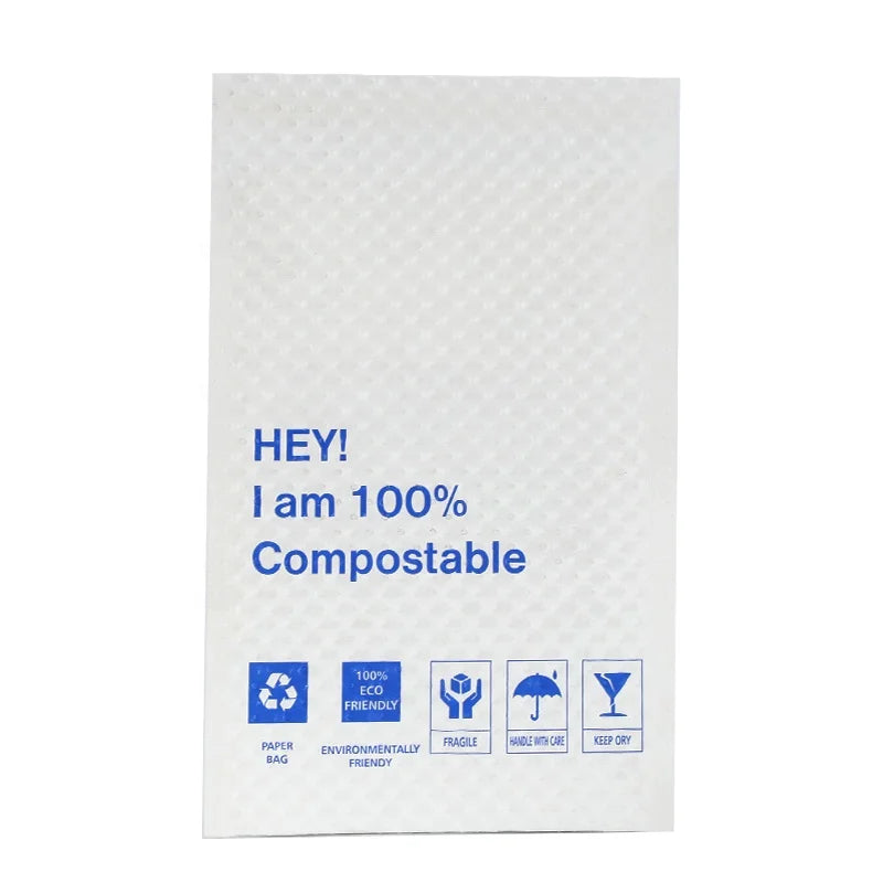 Padded Mailer Envelopes Recyclable Kraft Paper Honeycomb Kraft Paper Mailer Custom Logo Printing Padded Envelopes