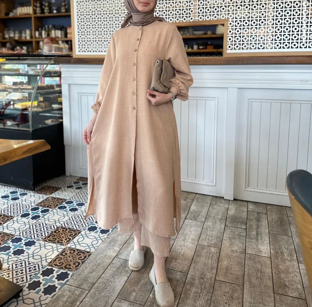 African Evening Ramadan Abaya Dubai Kaftan Muslim Hijab Dress for Women Four Seasons Lightweight Breathable Loose Fit Polyester