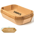 100PCS/Pack Disposable Air Fryer Paper Liners Rectangular Non-stick Parchment Baking Paper for Air Fryer