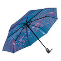 Top Quality  Custom Full Over Digital Printing 3 Folding  Umbrella Automatic Telescopic Waterproof Women Folding Umbrella