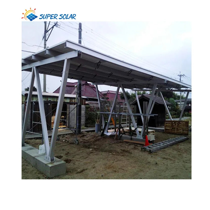 Easy DIY Installation Solar Mounting System Waterproof Solarglas BiPV Solar Carport