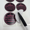 Cheap Waterproof Customizable Vinyl Fragile Label Stickers for Candle Craft Photo Frame Packaging 500 Pcs MOQ