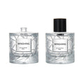 Unique 100ML Round Perfume Bottle Empty Atomizer Mist Spray Perfume Glass Bottle with Sprayer