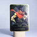 High-Quty Custom Logo Printed Enhanced Glossy Gold Foil Art Paper Playing Cards Square Poker Game Plastic Playing Cards
