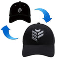 Blank Black Classic Adjustable Curved Brim Slow Rhythm Unisex Plain 6 Panel 100% Cotton High Quality Baseball Cap Custom Logo