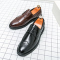 Men's Dress Shoes Italian Style Formal Business Shoes Lace-up Handmade Loafers Business Formal Oxford Shoes for Men