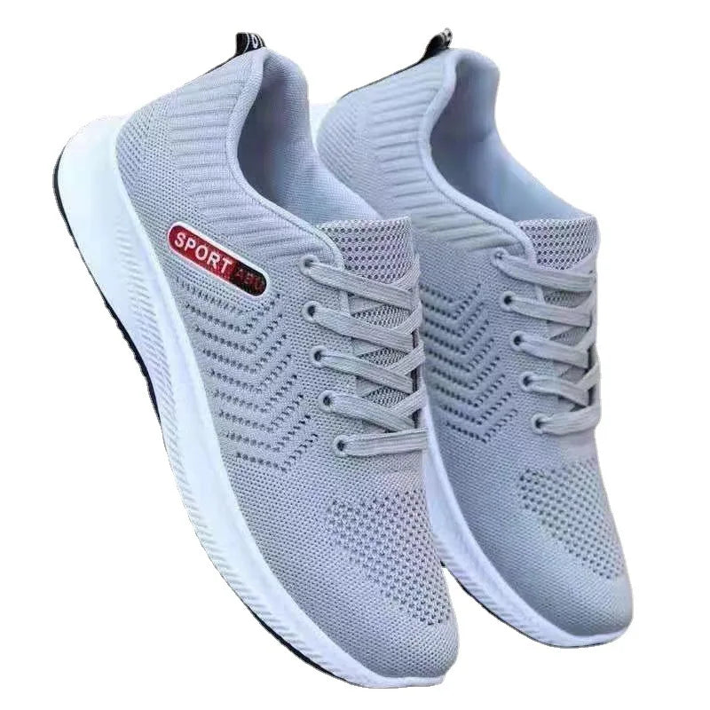 Men's Simple Solid Colour Trendy Sports Shoes Thick Bottom Wear Men's Running Shoes Outdoor Activities Men's Walking Shoes