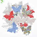 Self Adhesive Rhinestone Animal Applique Butterfly Crystal Sticker for Wedding Home Cars Phone Case Jewelry Box Decoration