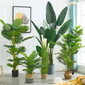 Best Quality Real Touch Plastic Artificial Monsteras Leaves Plants Artificial Tree Outdoor Decoration