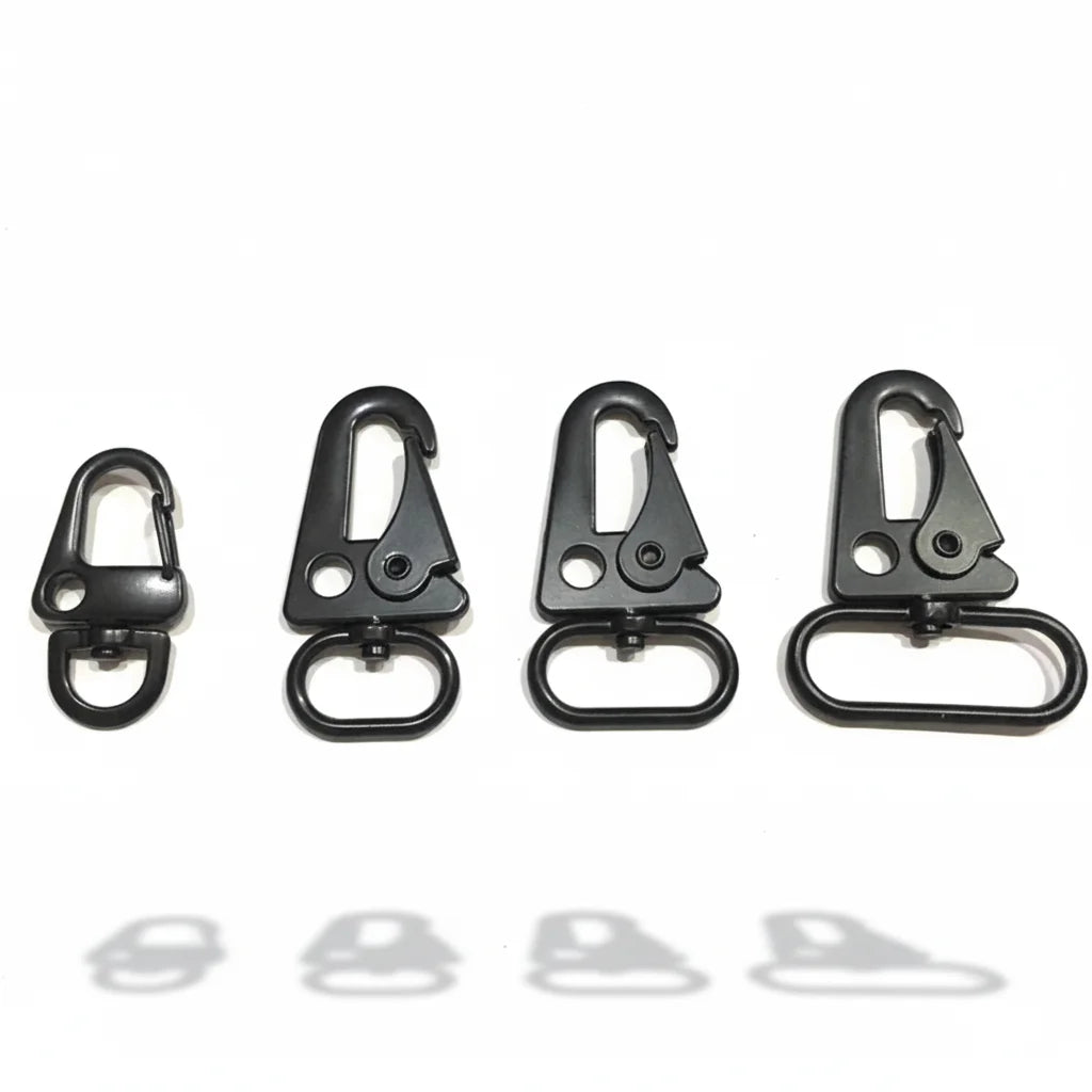 Quick Release Zinc Alloy Steel Electroplated Sling Swivel Snap Hook for Keychain