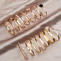 Fashion Brand 316L Stainless Steel Nail Charm Bracelet Gold Plated Open Screw Design for Promotional & Business Gifts